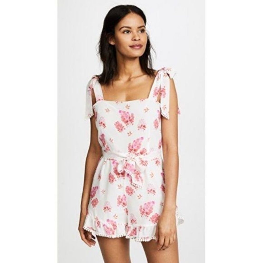 Athena Procopiou Sundown Breeze Silk Jumpsuit Romp - Picture 1 of 15